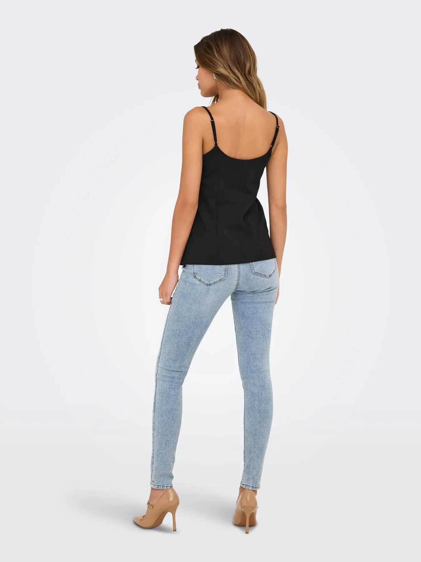 Adora Waistcoat Top Black - Image 3