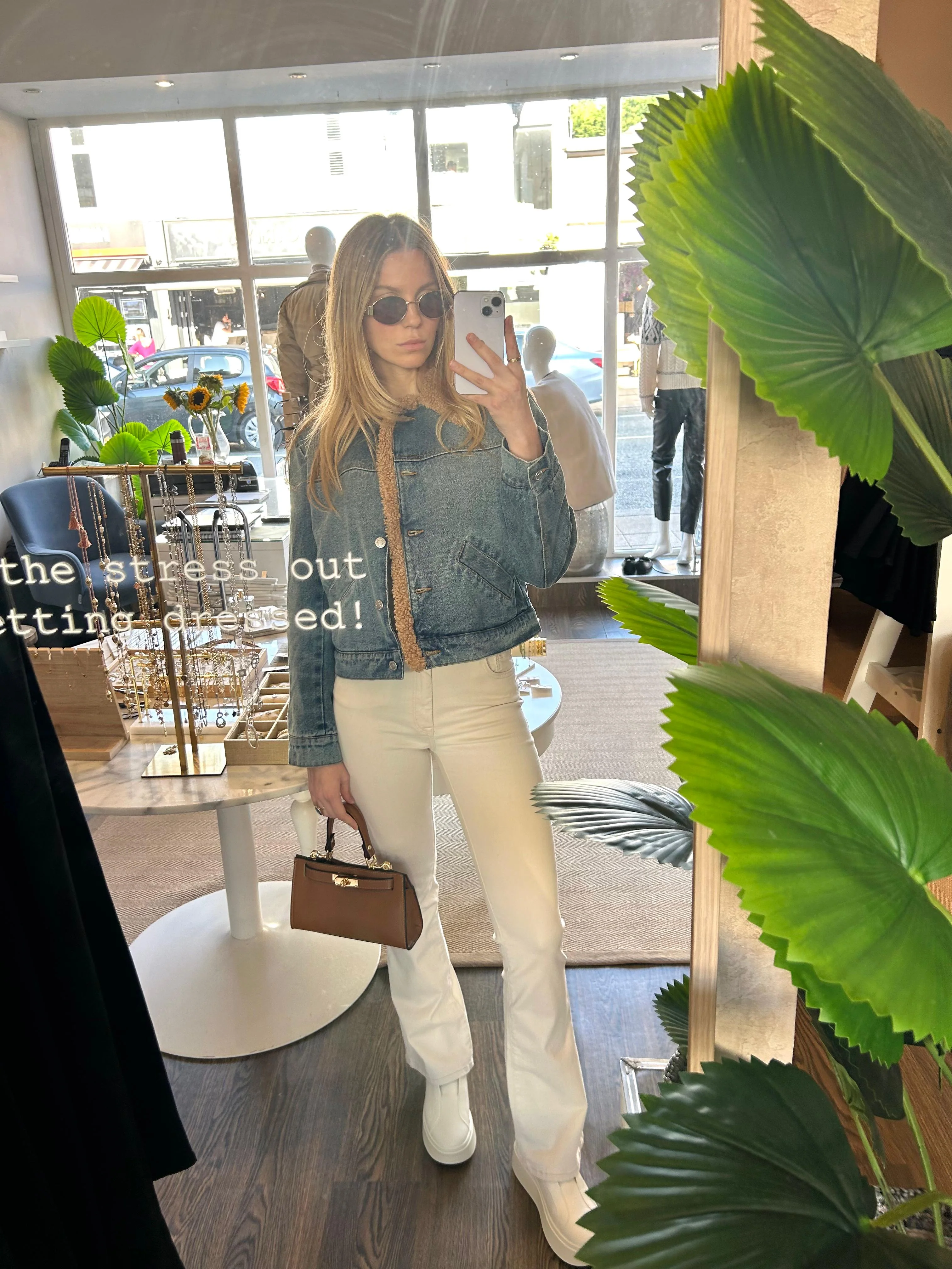 Blush Flair Jeans - Cream 32 Leg - Image 6