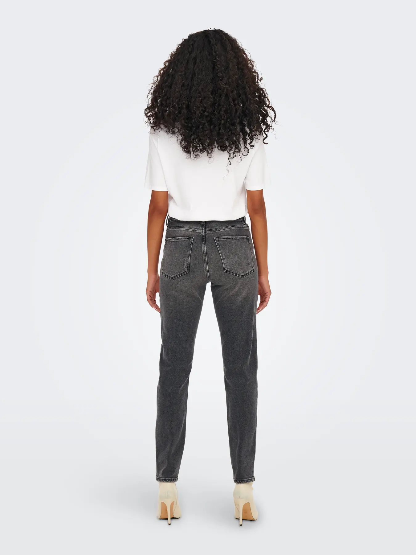 Only Mum Jeans Dark Grey 32Leg - Image 3